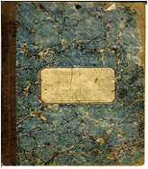 Page 00(r) - Front cover of the Diary and Log of Captain John Dalton aboard the Rowena, 1866-1867